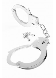 Металлические серебристые наручники Designer Metal Handcuffs - Pipedream - купить с доставкой в Люберцах