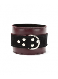 Бордовые наручники Ladys Arsenal на карабинах - БДСМ Арсенал - купить с доставкой в Люберцах