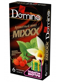 Ароматизированные презервативы DOMINO  Ароматный микс  - 6 шт. - Domino - купить с доставкой в Люберцах