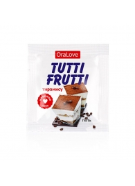 Пробник гель-смазки Tutti-frutti со вкусом тирамису - 4 гр. - Биоритм - купить с доставкой в Люберцах