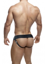 Черный мужской страпон DR. SKIN 6INCH HOLLOW STRAP ON - 16 см. - Blush Novelties - купить с доставкой в Люберцах