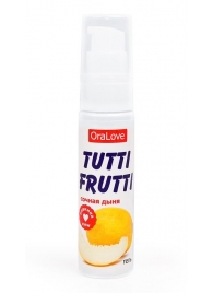 Гель-смазка Tutti-frutti со вкусом сочной дыни - 30 гр. - Биоритм - купить с доставкой в Люберцах