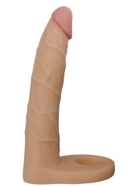 Телесная насадка-фаллоимитатор для двойного проникновения - 17 см. - Lovetoy - купить с доставкой в Люберцах
