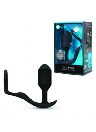 Черное эрекционное кольцо с анальным плагом Snug   Tug - b-Vibe - в Люберцах купить с доставкой