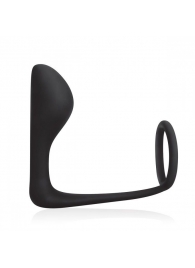 Стимулятор простаты с фиксацией эрекционным кольцом Prostate Gear - BlueLine - в Люберцах купить с доставкой
