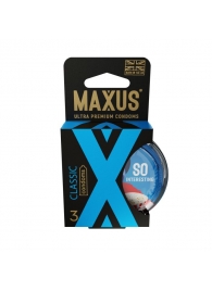 Классические презервативы в пластиковом кейсе MAXUS Classic - 3 шт. - Maxus - купить с доставкой в Люберцах