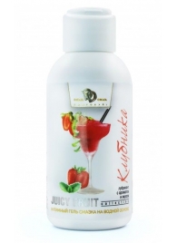 Интимный гель-смазка JUICY FRUIT с ароматом клубники - 100 мл. - БиоМед - купить с доставкой в Люберцах