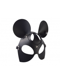 Черная кожаная маска  Мышка - Sitabella - купить с доставкой в Люберцах