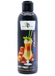 Интимный гель-смазка JUICY FRUIT с ароматом солёной карамели - 200 мл. - БиоМед - купить с доставкой в Люберцах