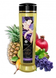 Массажное масло Libido Exotic Fruits с ароматом экзотических фруктов - 240 мл. - Shunga - купить с доставкой в Люберцах