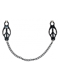 Зажимы на соски Darkside с цепочкой - Lola Games - купить с доставкой в Люберцах