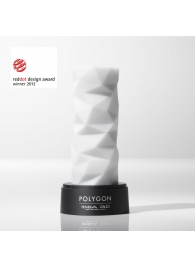 Белый 3D мастурбатор POLYGON - Tenga - в Люберцах купить с доставкой