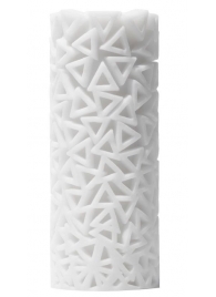 Белый 3D мастурбатор PILE - Tenga - в Люберцах купить с доставкой