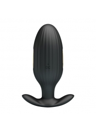 Черная анальная вибропробка с электростимуляцией Jefferson - 9,2 см. - Baile - купить с доставкой в Люберцах