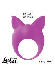 Фиолетовое эрекционное кольцо Kitten Kyle - Lola Games - в Люберцах купить с доставкой