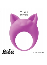 Фиолетовое эрекционное кольцо Lemur Remi - Lola Games - в Люберцах купить с доставкой