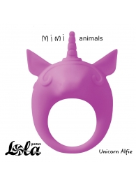Фиолетовое эрекционное кольцо Unicorn Alfie - Lola Games - в Люберцах купить с доставкой