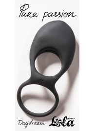 Черное эрекционное виброкольцо Daydream - Lola Games - в Люберцах купить с доставкой