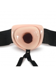 Телесный полый страпон Dr. Skin 6 Inch Hollow Strap On - 15,2 см. - Blush Novelties - купить с доставкой в Люберцах