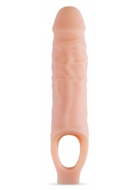 Телесный реалистичный фаллоудлинитель 9 Inch Silicone Cock Sheath Penis Extender - 22,86 см. - Blush Novelties - в Люберцах купить с доставкой