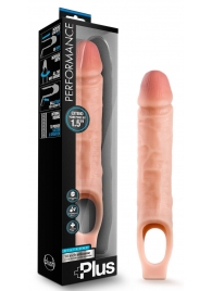 Телесный реалистичный фаллоудлинитель 10 Inch Silicone Cock Sheath Penis Extender - 25,4 см. - Blush Novelties - в Люберцах купить с доставкой
