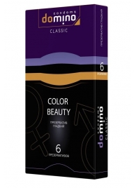 Разноцветные презервативы DOMINO Colour Beauty - 6 шт. - Domino - купить с доставкой в Люберцах