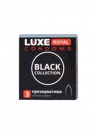 Черные презервативы LUXE Royal Black Collection - 3 шт. - Luxe - купить с доставкой в Люберцах
