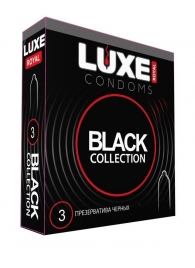 Черные презервативы LUXE Royal Black Collection - 3 шт. - Luxe - купить с доставкой в Люберцах