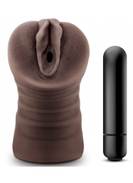 Коричневый мастурбатор-вагина Hot Chocolate Brianna - Blush Novelties - в Люберцах купить с доставкой