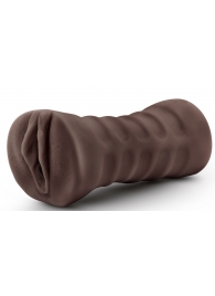 Коричневый мастурбатор-вагина Hot Chocolate Brianna - Blush Novelties - в Люберцах купить с доставкой
