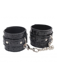 Черные наручники Surrender Wrist Restraints - Chisa - купить с доставкой в Люберцах