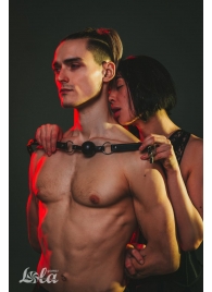 Черный кляп Love Addict на замочке - Lola Games - купить с доставкой в Люберцах