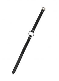 Черный кляп-кольцо Modesty - Lola Games - купить с доставкой в Люберцах