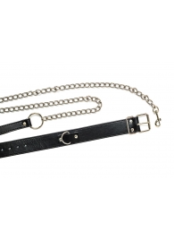 Черный ошейник с поводком Wild - Lola Games - купить с доставкой в Люберцах