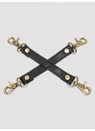 Черный фиксатор для манжет Bound to You Faux Leather Hogtie - Fifty Shades of Grey - купить с доставкой в Люберцах