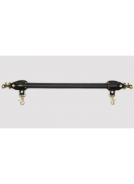 Черная распорка для ног Bound to You Faux Leather Spreader Bar - 50,8 см. - Fifty Shades of Grey - купить с доставкой в Люберцах