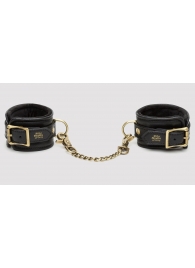 Черные наручники Bound to You Faux Leather Wrist Cuffs - Fifty Shades of Grey - купить с доставкой в Люберцах