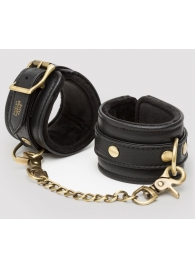 Черные наручники Bound to You Faux Leather Wrist Cuffs - Fifty Shades of Grey - купить с доставкой в Люберцах