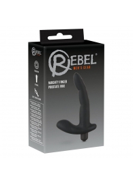 Черный вибромассажер простаты Naughty Finger Prostate Vibe - 13,8 см. - Orion - в Люберцах купить с доставкой