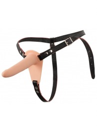 Телесный поясной страпон с вибрацией Vibrating Strap-On - 15,7 см. - Orion - купить с доставкой в Люберцах