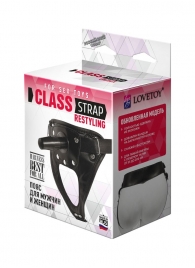 Черный пояс для насадок CLASS STRAP Restyling - LOVETOY (А-Полимер) - купить с доставкой в Люберцах