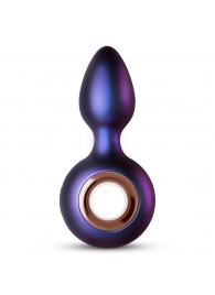 Фиолетовая анальная вибропробка Deep Space с кольцом-держателем - 12,7 см. - ONE DC B.V.