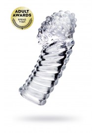 Прозрачная рельефная насадка на палец Dale - 8,5 см. - A-toys