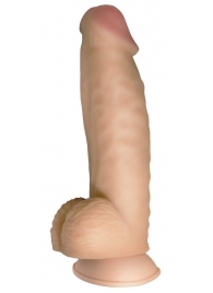 Телесный реалистичный фаллоимитатор на черных трусиках Real Big Strap-On - 34,5 см. - LOVETOY (А-Полимер) - купить с доставкой в Люберцах