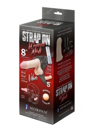 Вибрострапон Woman Midi с вагинальной пробкой - 22 см. - LOVETOY (А-Полимер) - купить с доставкой в Люберцах