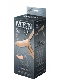 Телесный мужской парапротез MEN STYLE - 15 см. - LOVETOY (А-Полимер) - купить с доставкой в Люберцах
