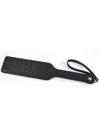 Черная гладкая шлепалка SEX - 35 см. - Sitabella - купить с доставкой в Люберцах