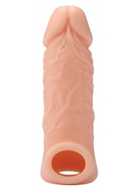 Телесная насадка EXTENDER WITH BALL STRAP 5.5 - 14 см. - Dream Toys - в Люберцах купить с доставкой