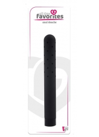 Черная насадка для анального душа ANAL DOUCHE - 15 см. - Dream Toys - купить с доставкой в Люберцах