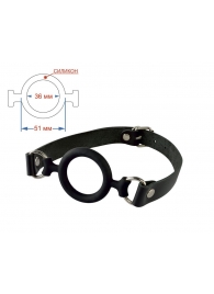 Черный кляп-рамка на регулируемых ремешках - Sitabella - купить с доставкой в Люберцах